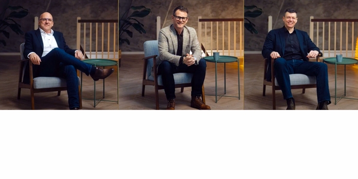 The judges Henrik Lundum, Mads Peter Veiby and Mads Bang.