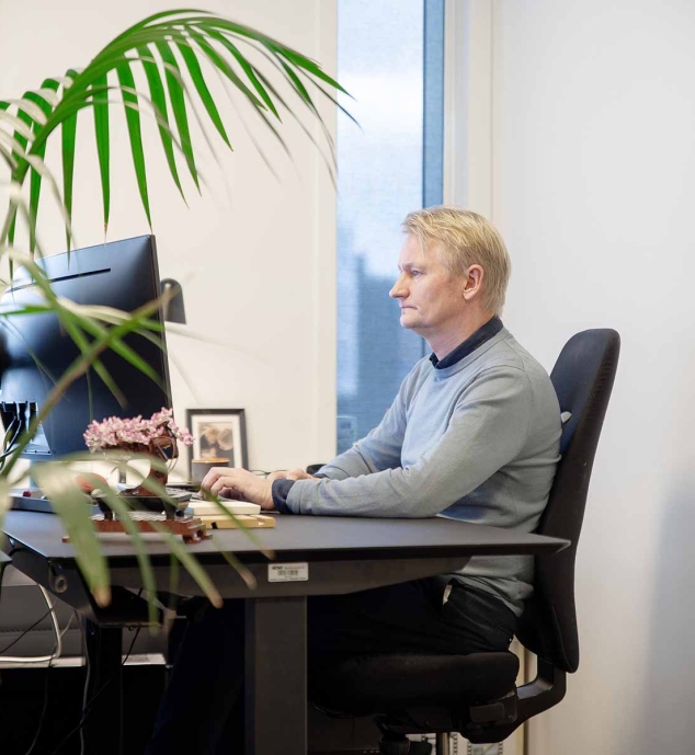 Flot kontor med moderne indretning